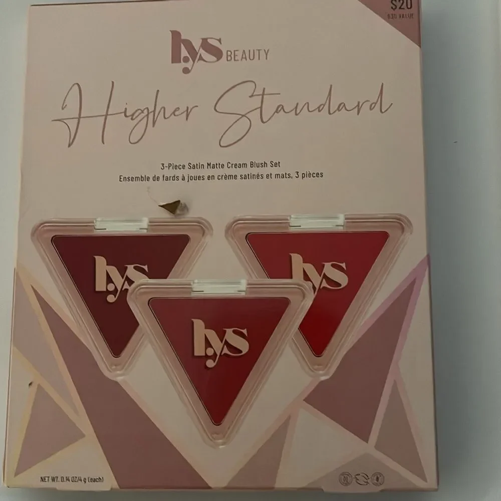 L.ys Higher Standard boxed 3 piece blush kit